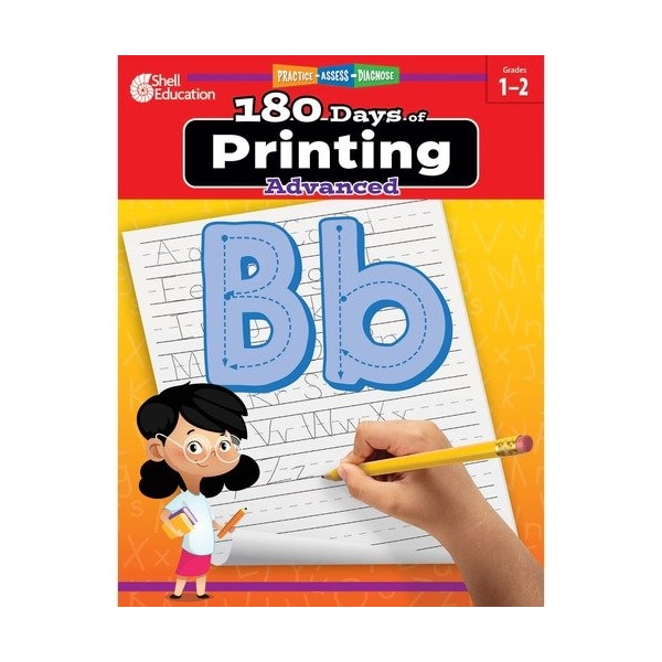 Shell Education Teacher Created Materials Workbook, Print Writing, 1st/2nd Grade, Multi SHL130194 - main